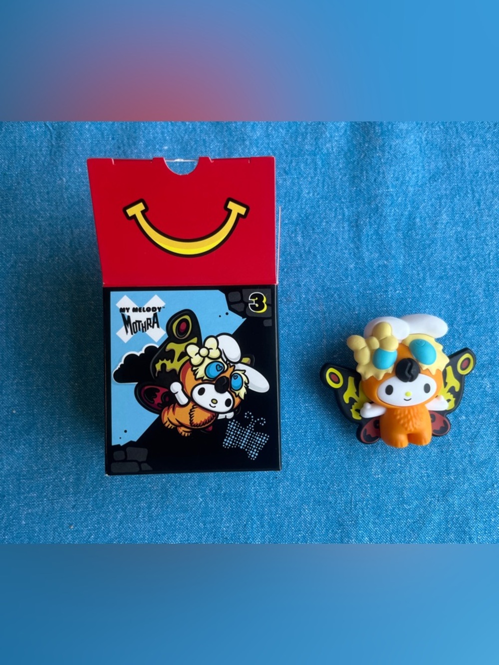 My Melody × Mothra toy (#3) from McDonald's Hello Kitty and Friends × Godzilla